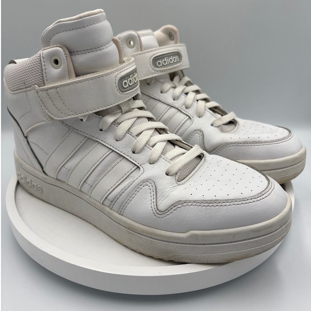Adidas Postmove Mid Size 9 White Retro Basketball Cloudfoam GW5559 Sneakers